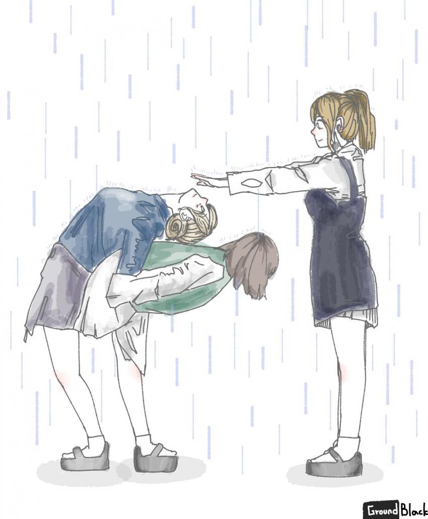 [트와이스] ???: 우리 모모 비 맞으면 안되니까...ㅎ | 인스티즈