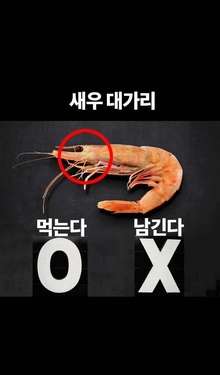 음식 이 부위 남긴다 vs 먹는다 | 인스티즈