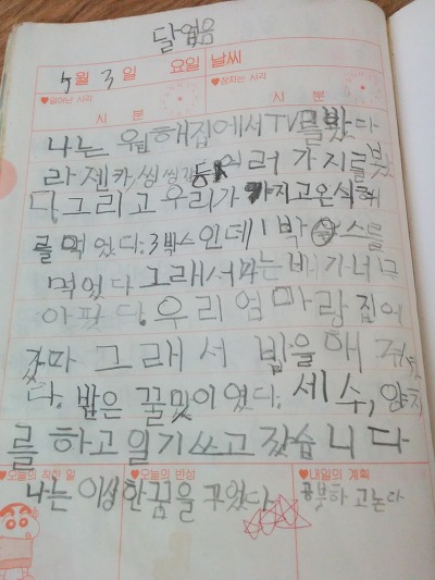 혹진히의 초등학교 일기 | 인스티즈