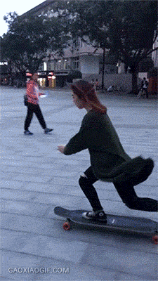 보드 잘타는 처자.gif | 인스티즈