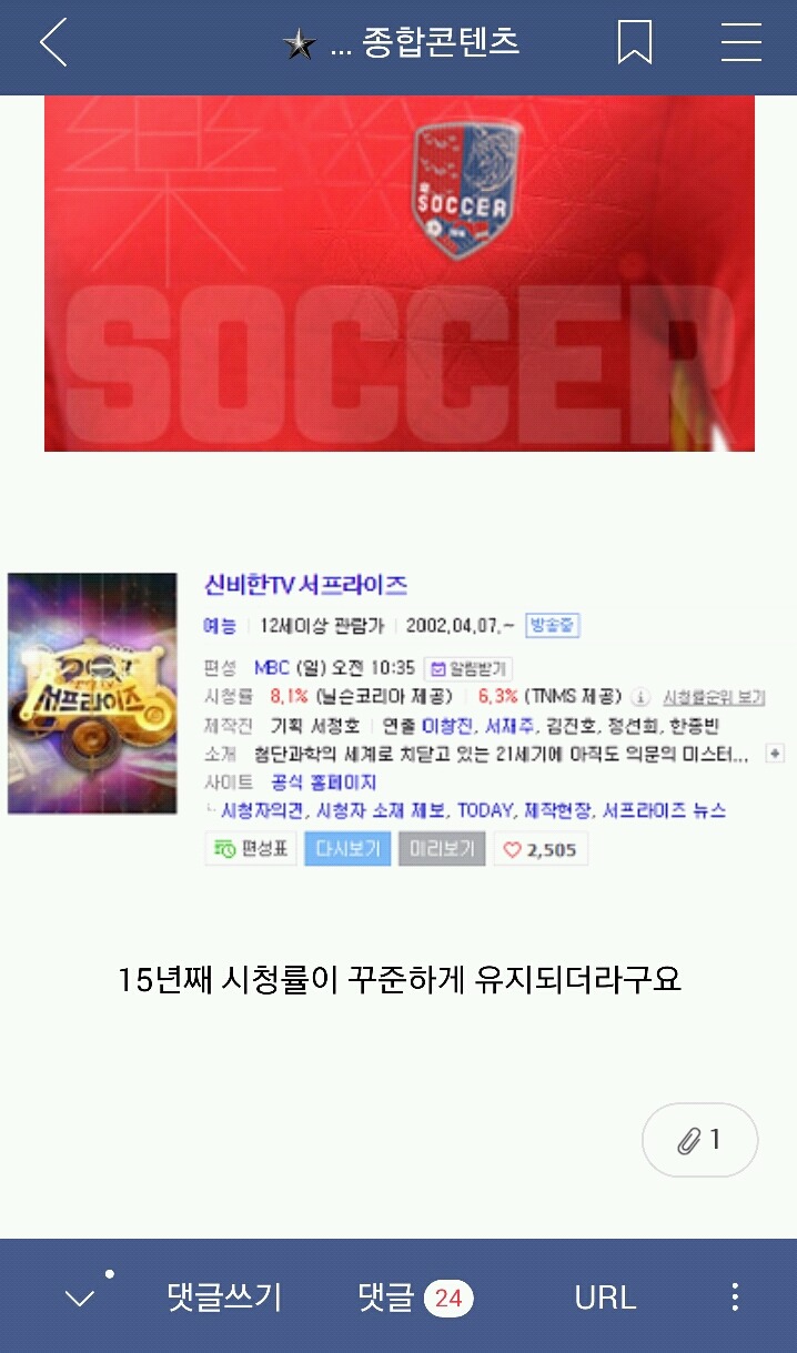 ＜신기한 티븨 서프라이즈＞와 일반적 한국사람 간의 친밀감 공감주의 | 인스티즈