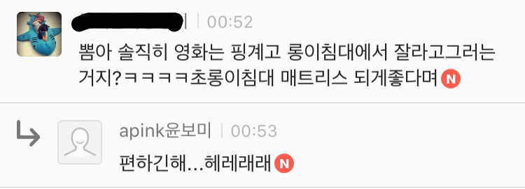 [에이핑크] 오늘자 팬카페 열활중인 보미랑 초롱이 | 인스티즈