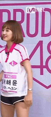 [프듀48] 무섭게 서있는 박해윤.gif | 인스티즈