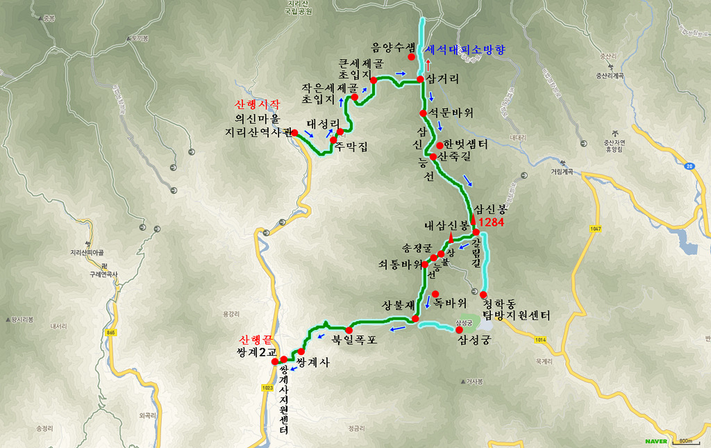 능선 조망 이미지