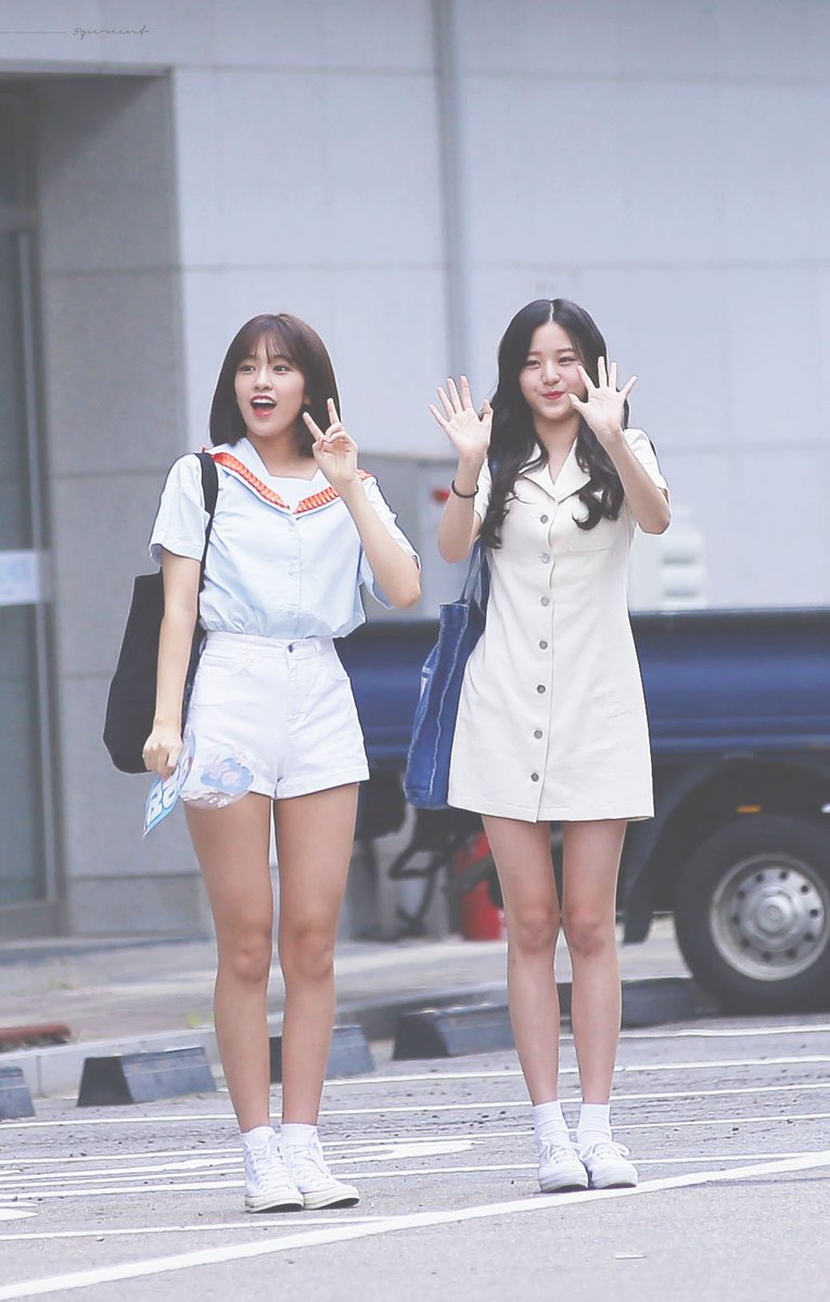 [프로듀스48] 오늘자 향후 스타쉽 미래플 책임질 안유진, 장원영 출근길.jpg | 인스티즈