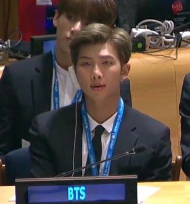 방탄소년단 리더 김남준 유엔연설 대기 - 연설 - 연설 후 감정 흐름 / 연설 초벌 번역본 | 인스티즈