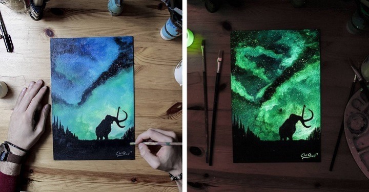 밤이 되면 밝아지는 풍경그림 ....jpg | 인스티즈