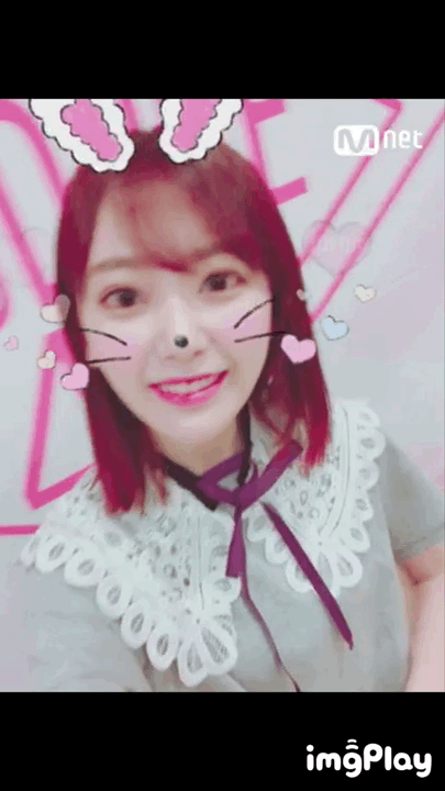 프듀48) 윙크 못하는 사쿠라.gif | 인스티즈