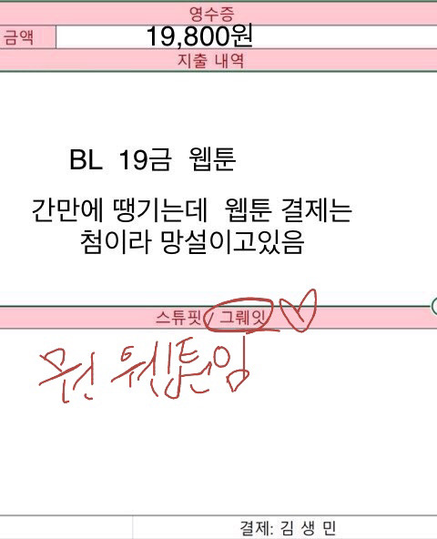 고독한 생민방에 19금 BL 현금결제를 결재요청해보았다 | 인스티즈