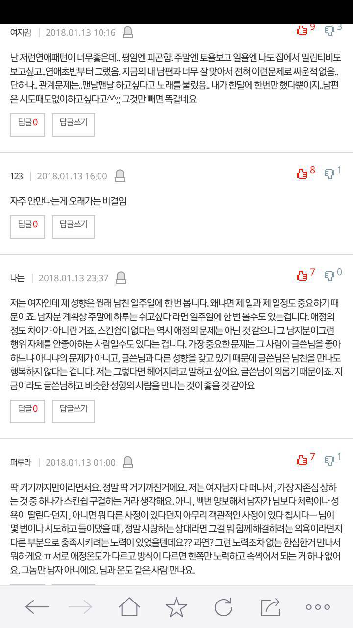 스킨쉽도 없고 자주 안보는 커플..헤어짐이 답인가요 | 인스티즈